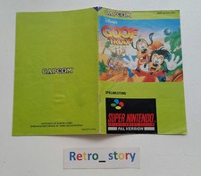 Super Nintendo SNES - Goof Troop - Notice / Instruction Manual - NOE