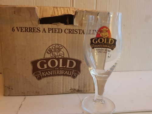 Verres bière gold - 6,