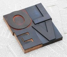 Love caractères imprimerie - love,