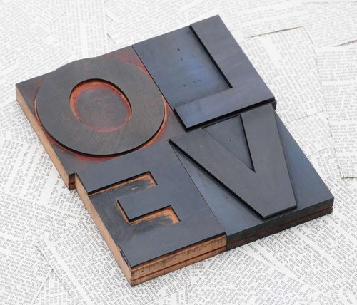 Love caractères imprimerie - love,