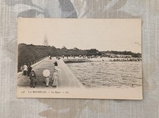 Carte Postale Ancienne La Rochelle 17 -  La Digue - LL CPA