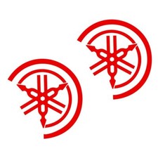 Coppia D'Adhésifs Maxi Rouge Logo 25 X 20 CM Pour Yamaha 530 T-MAX 2012-2014