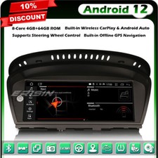 8-Cœurs Android 13 Autoradio CarPlay BMW Série 3/5/6 E90 E91 E92 E60 E61 E63 CIC