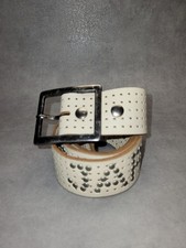 Ceinture vintage cuir clouté - ceinture,