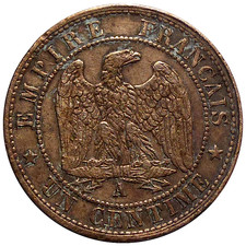 1 Centime NAPOLÉON III 1854 A
