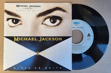 Michael Jackson  Black Or White  45T EU 1991 Sticker + étiquette Prix Comme Neuf
