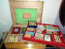 Ancien coffret coffre boite Jeux Nouveaux Réunis divers jeux C 1900