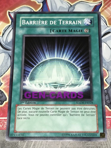Carte barriere de - yu,