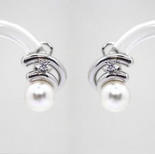 Boucles oreilles blanc - boucles,