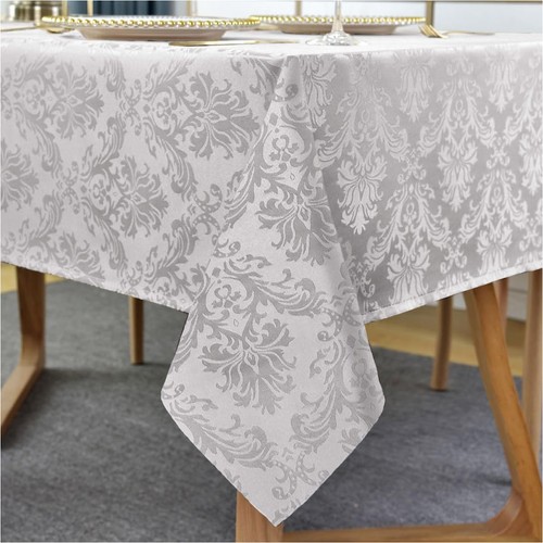 Nappe rectangulaire damassée