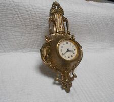 PENDULE murale Ancienne de Style Louis XV en régule doré