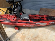 old town predator kayak, red