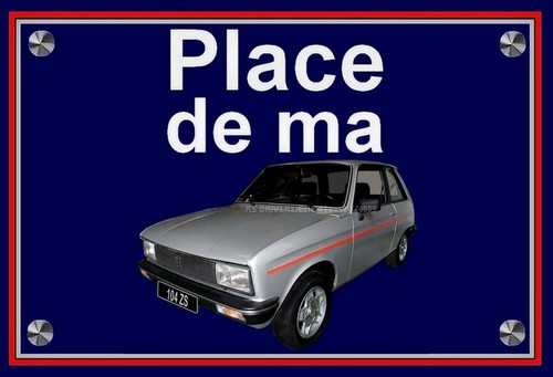 Plaque place ma peugeot - plaque,