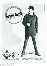 PUBLICITE ADVERTISING 036  1965  Henry Ours vetements de ski fuseaux  homme
