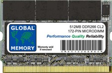 512MB DDR 266MHz PC2100 172-PIN Mémoire RAM Pour Portables / PC Portable