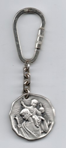 Porte clés saint christophe - clés,
