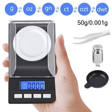 Balance de précision électronique Mini Pèse Poche Scale Bijoux herbe 50g 0.001g