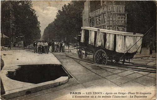 Cpa paris les trous la - paris,