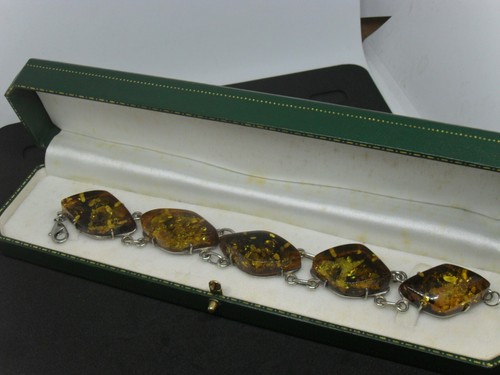 Bracelet ambre vert - , de