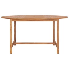 Bois de Teck Solide Table de Jardin 150x76 cm Terrasse Salle à Manger vidaXL