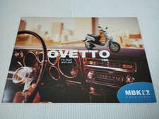 MBK Ovetto 100cc de 2001 Deutsche Prospectus Catalogue Brochure Moto