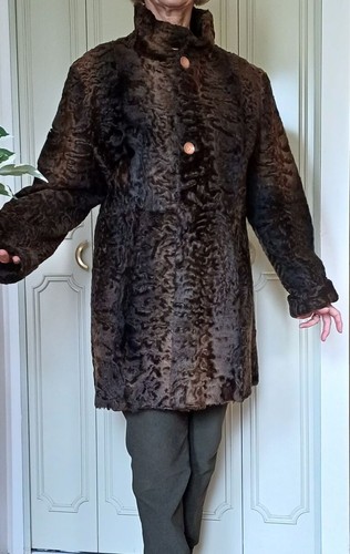 Veste astrakan marron