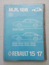M.R.186 7701441427 Rta Revue Technique Auto Carrosserie Renault R15 R17 Français