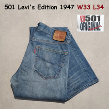 Levi's 501 Carbone Edition 1947 Jeans Coupe Droite Regular W33 L34 Taille 42