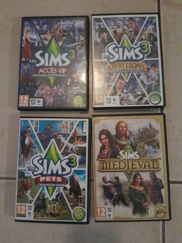 Lot jeux sims - pc,
