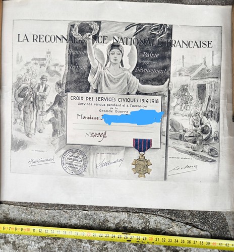 Grand diplôme couleur pour - grand, en