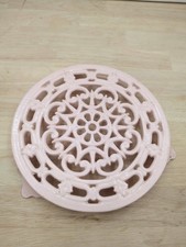 dessous de plat Rose Shabby Chic ancien cuisine en fonte émaillée Decotec
