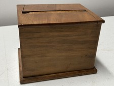 Distributeur de Cigarette En Bois Vintage Boite Cube Pub La Minerve Assurance