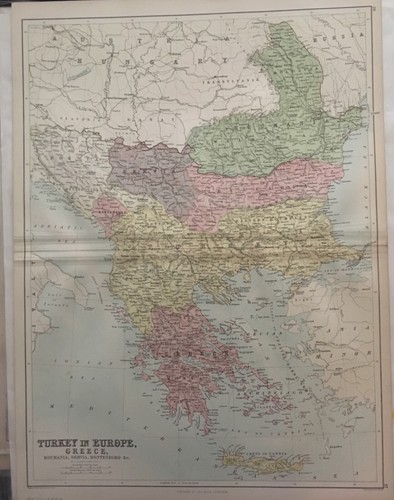 1860 lithograph map of - lithograph,