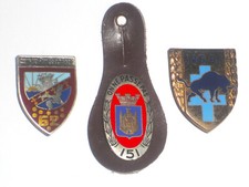 Insignes infanterie 62ème RI 151ème RI 126ème RI 1970 - 1980