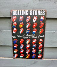 Plaque metal Rolling Stones 
