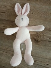 Doudou Lapin rose 28 / 34 cm