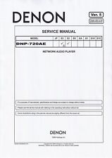Manuel De Service Pour Denon DNP-720 AE
