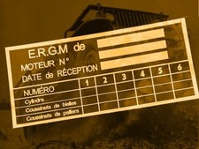 Plaque plaquette label - label, laiton