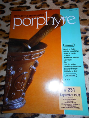 Revue porphyre préparateur - porphyre,,
