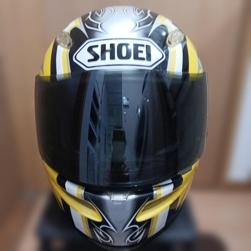 Shoei full face helmet - face, yellow
