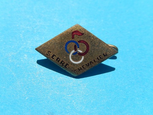 Petit insigne ski email serre - ski,