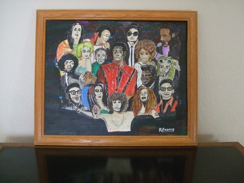 Acrylic painting thriller - acrylic, of