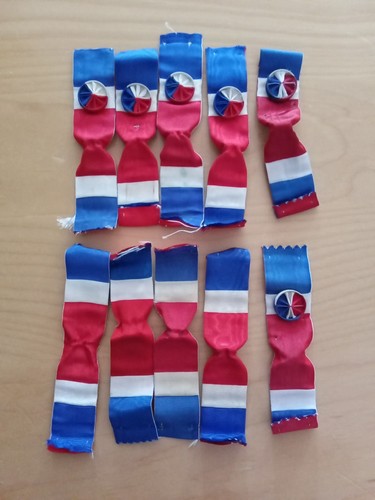 Lot rubans tricolores - de,