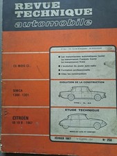 CITROEN ID 19B REVUE TECHNIQUE AUTOMOBILE 250 1967 SIMCA 1300 1301 L GL GLS 063