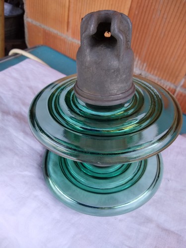 Ancien isolateur verre de - en,