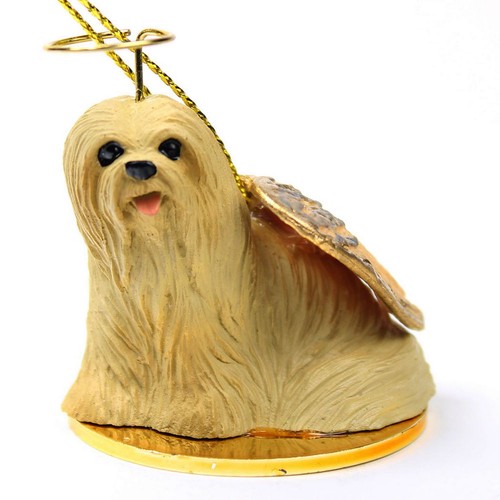 Figurine ange lhasa apso - figurine,