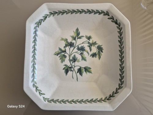 Plat creux carré faïence - plat,