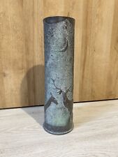 Vase obus en Cuivre 1913, art des tranchées / art déco 1914 / 18