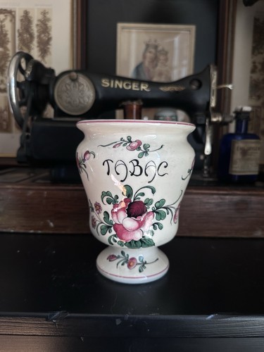 Pot tabac ancien faience - ancien,