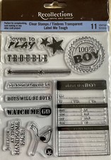 clear stamps tampon transparent Thème Garçon